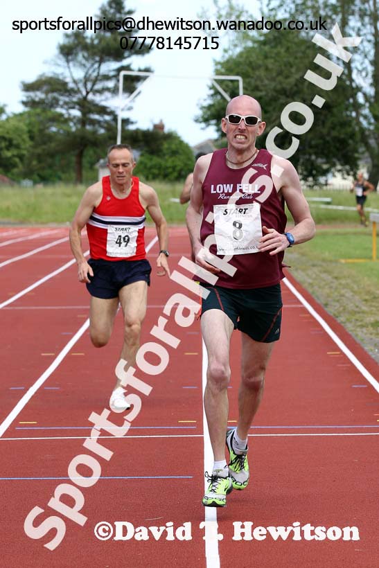 800 metres, North East Masters Champs, Monkton Stadium,  Jarrow. Photo: David T. Hewitson/Sports for All Pics